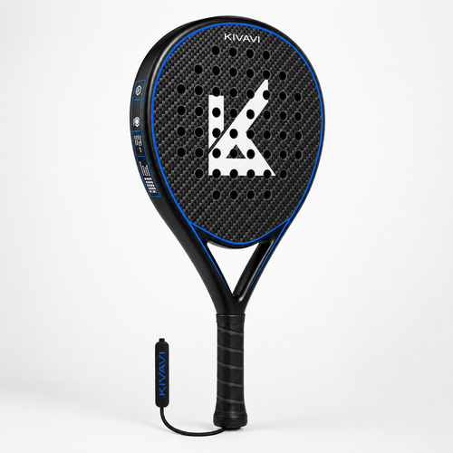 KIVAVI Black Teardrop Padel Racket